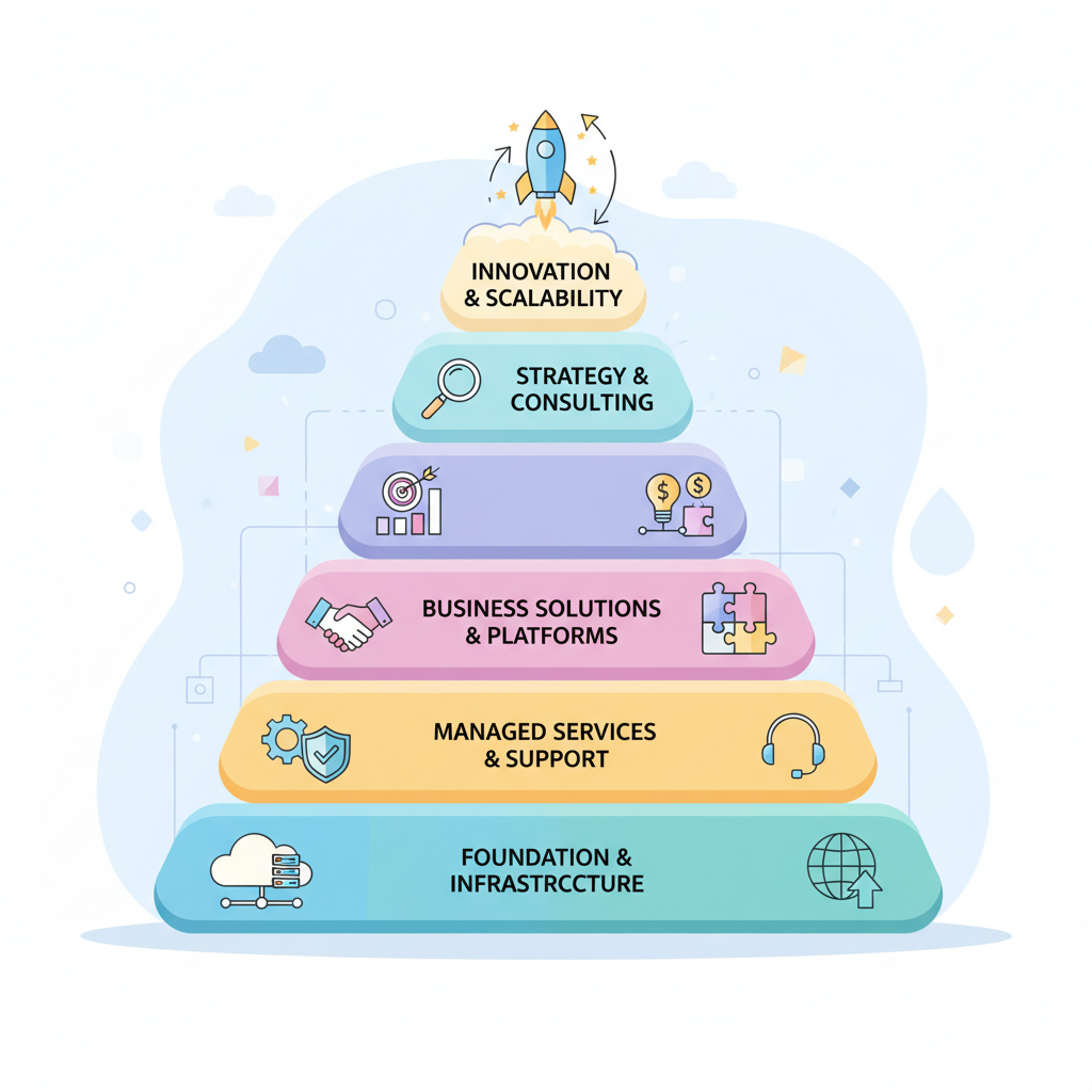 云服务代理体系金字塔结构图